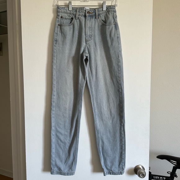 Princess Polly Denim - Princess Polly Lightwash Cotton Denim Straight Leg Jeans Size 2 EUC